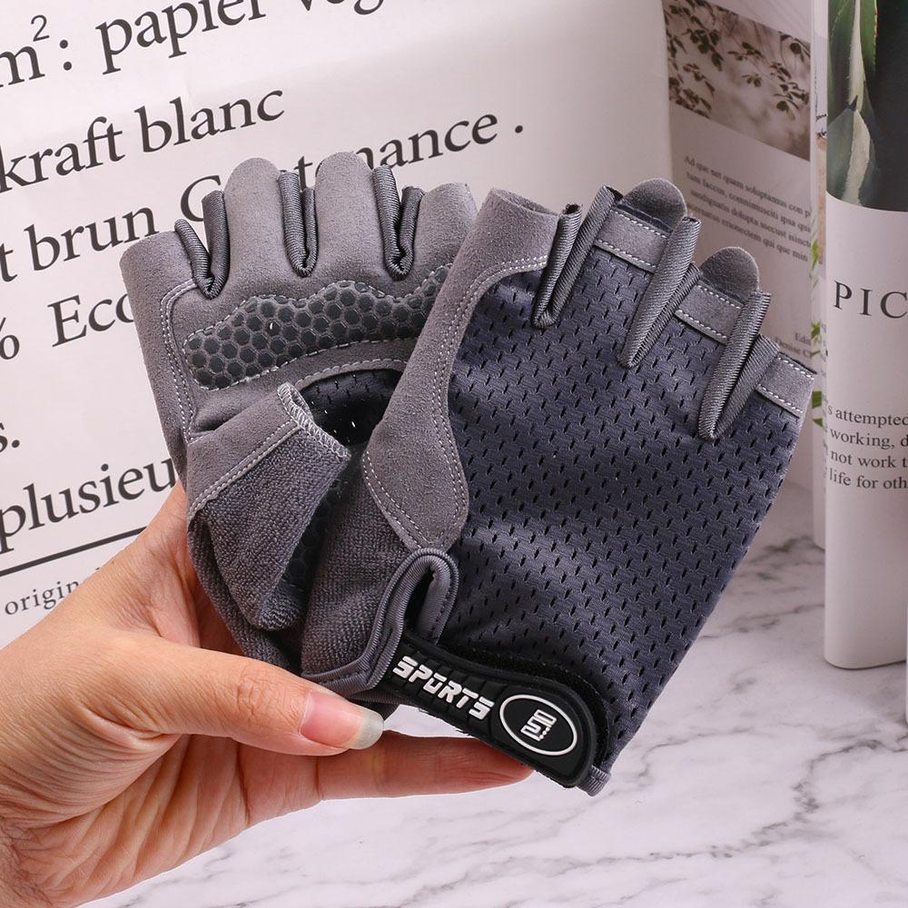 New Children's Cycling Half Finger Gloves Thin High Elastic Outdoor Sports Roller Skating Bicycle Children's Finger Exposed Gloves