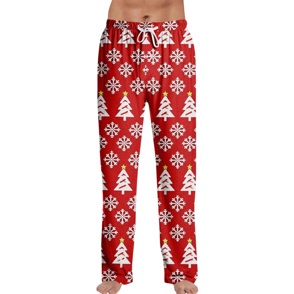 Anime Pajama Pants Sleepwear Casual Drawstring Elastic Waist Pants Comfy Straight Yoga Loose Trousers