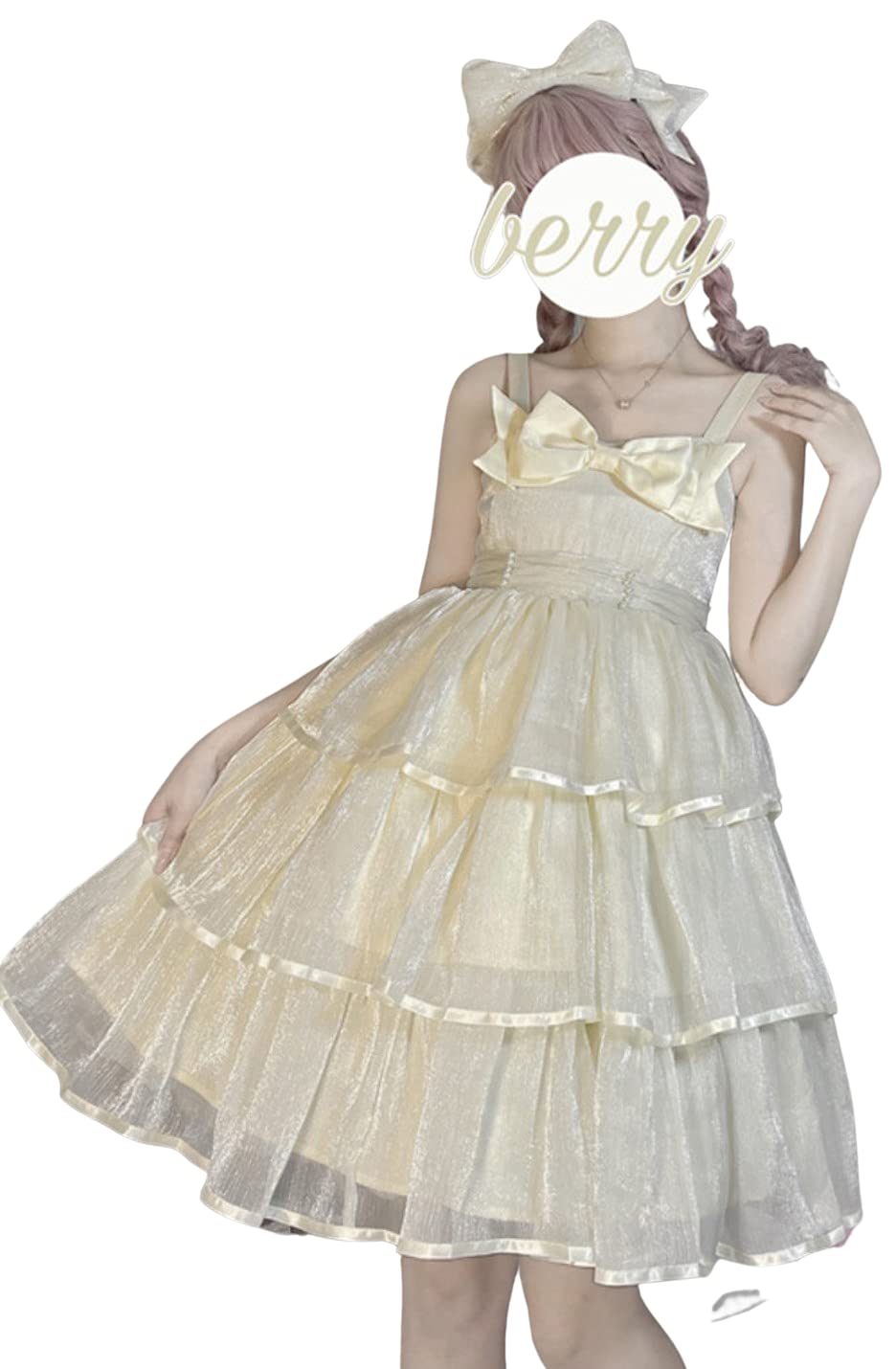 

Lady Lazy Lolita Jumper Cute Midi Perfect for Live and Sweet Anime Skirt, Sleeveless, Dress, Length, Skirt, Parties, After-Parties, Performances,