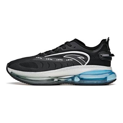 Bubble Full-Length Air Cushion Shock Absorption Non-Slip Wear-Resistant Low-Top Running Shoes Men Running Shoes Black Silver 112125598-1