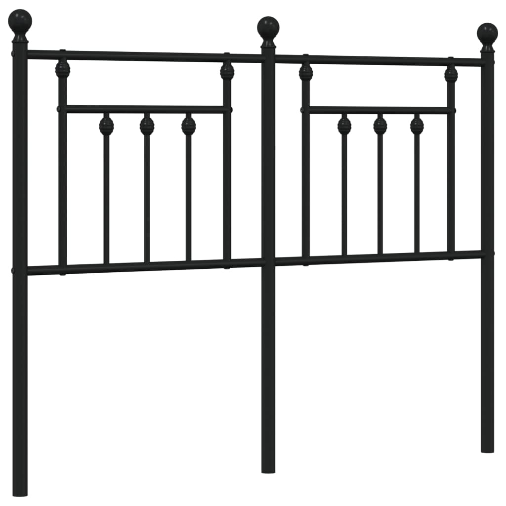 Ersatz-Kopfteil Metall Schwarz 120 cm