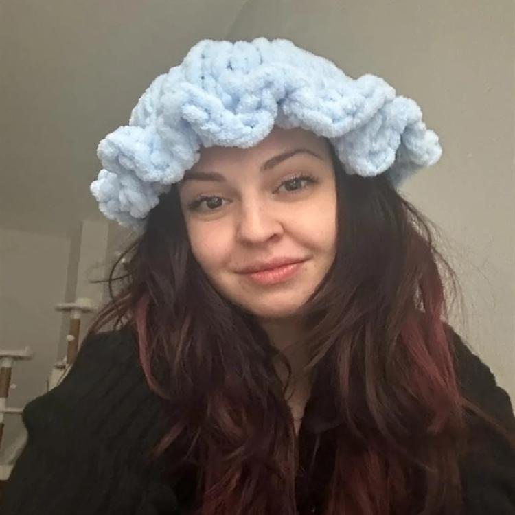 Mädchen Übergroßer Hut Handgewebter Hut Handgewebte Rüschen für Urlaub Foto-Requisiten