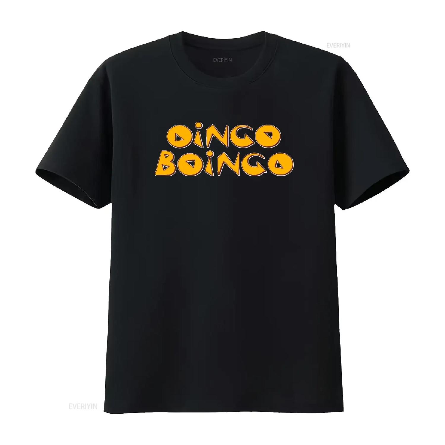 

New T Shirt oingo boingo Logo Active Funny Size S to 5XL vintage Washed Stylish Top For Everyday Wear Unisex Versatile Slightly S чёрный