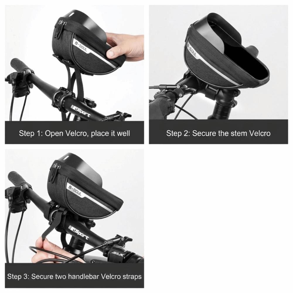 Sun Visor Handlebar Phone Holder Bag Waterproof Cycling Bag  Mountain Biking
