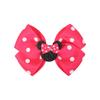 New Girl Headwear Mickey Mouse Hair Accessory Cute Girl Hair Clip Pink Polka Dot Bow Cartoon Hair Clip