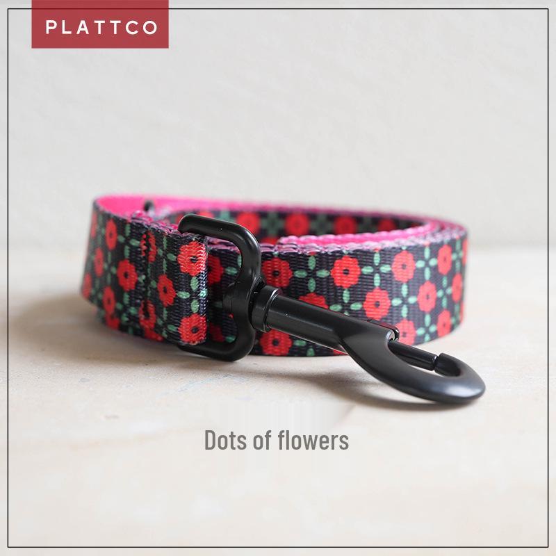 PLATTCO Durable & Convenient Imitation Nylon Printed Dog Leash PDL303 XL
