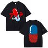 Anime Akira 90er Retro T-Shirts Science-Fiction-Film Shotaro Kaneda Harajuku T-Shirts Baumwolle Lässig Übergroßes T-Shirt Streetwear