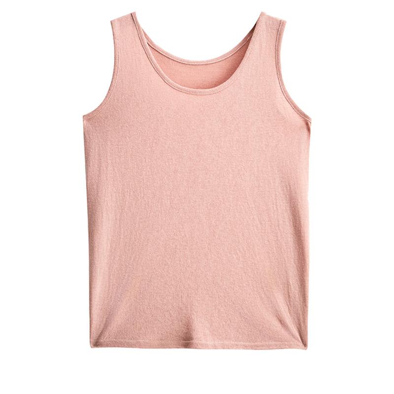 Women U Neck Sleeveless Tank Top Casual Loose Fit Basic Camisole