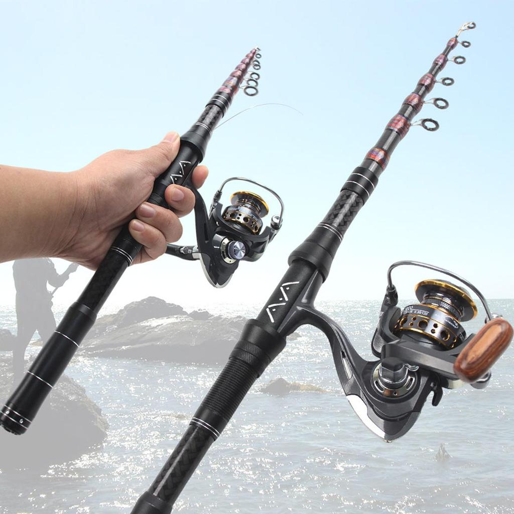 Universal Carbon Fiber Telescopic Fishing Rod for All Water Areas