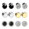 ZAKOL Nouvelles Boucles d'Oreilles Magnétiques en Acier Inoxydable Clips d'Oreille Sans Perçage Pour Hommes Femmes Port Quotidien Style Punk Faux Piercing Bijoux d'Oreille