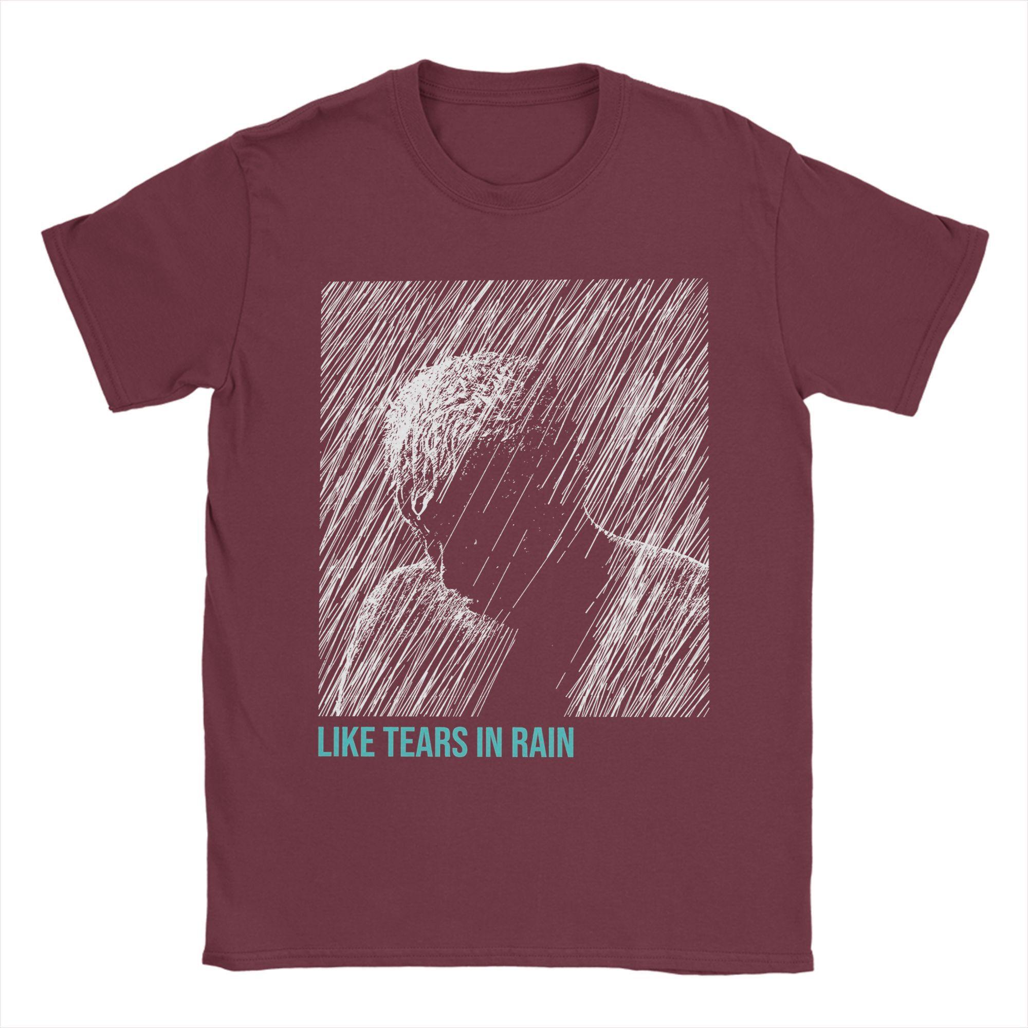 

Men Like tears in rain Blade Runner T Shirts 100% Cotton Clothing Novelty Short Sleeve Crewneck Tees Gift T-Shirts S