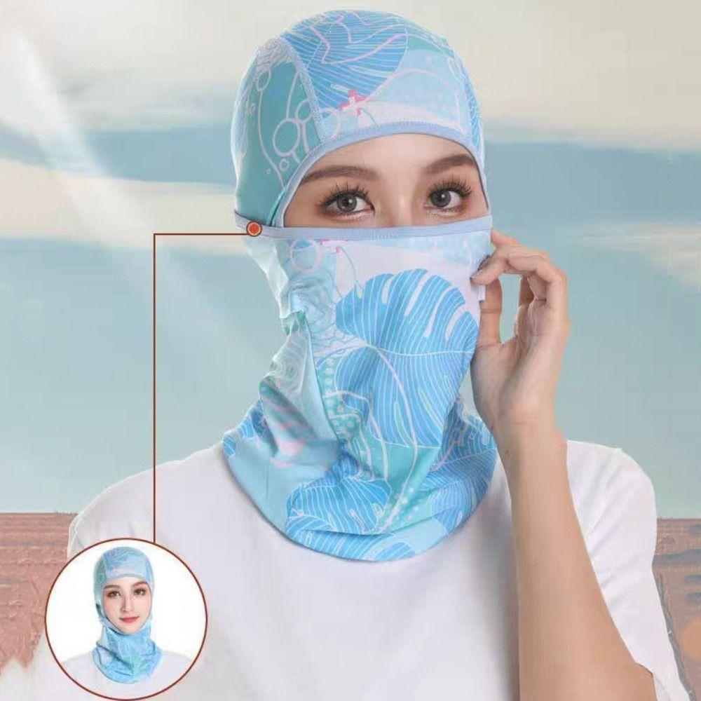 Full Face Sunscreen Face Mask Shading Face Cover Scarves Riding Mask  Outdoor