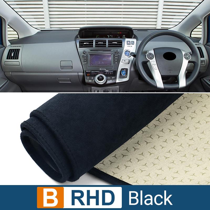 Pentru Toyota Prius V Alpha Daihatsu Mebius 2012-2018 ZVW40 Husa bord mașinii Evitați tampon de lumină Covoare anti-UV anti-alunecare