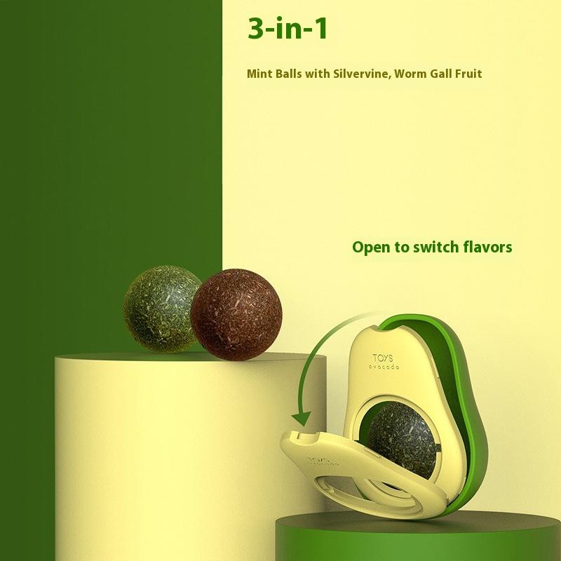 Catnip Ball Cat Toys Grind Teeth, Clean Teeth, Bite-resistant and Relieve Boredom, Kitten Self-hi Licking Music Pet Products Thickened Play