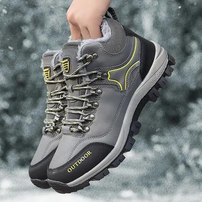 Hiking Shoes for Men Waterproof Warm Outdoor Boots Casual Ankle Boot Non-slip Wear-resistant High Quality Cotton Men's Sneakers