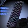 61-Key Wired Red Switch Mechanical Keyboard for Gaming and Office Use