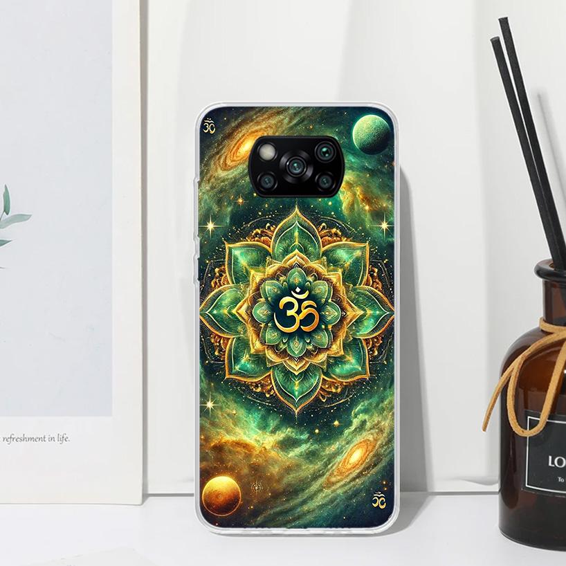 Mandala Chakra Insist Yoga Phone Case For Xiaomi Poco X7 X6 X5 M7 M8 Pro F7 Ultra Redmi 15C 15 13C 13 12C 12 10 10C 10A Art Fund