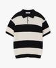 POLYGRAM Preppy Striped Collared Short Sleeve Knit - 5 Colors
