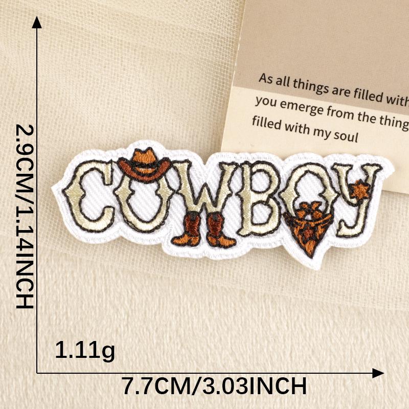 Dooku Original Western Cowboy Stickaufnäher für Schuhe & Bekleidungszubehör