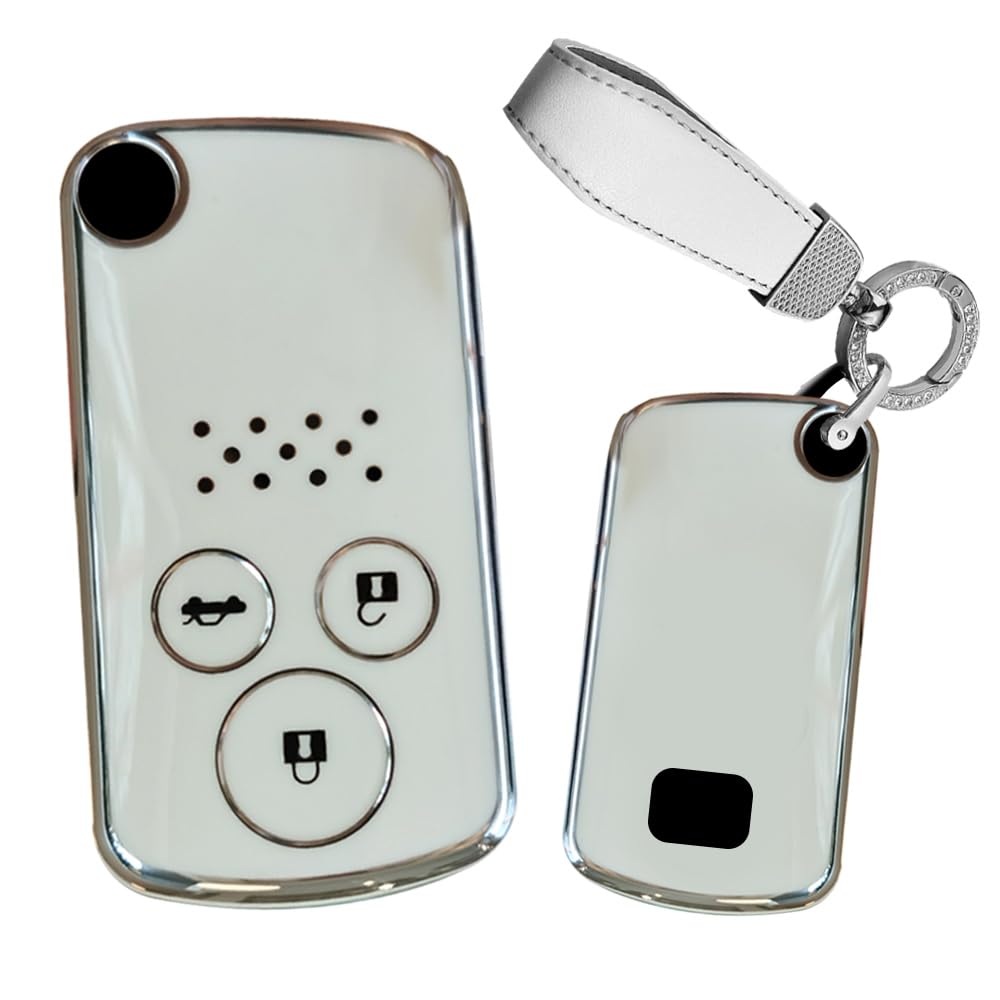 

TECART Honda Key Bag for Honda Keychain, Dustproof, Waterproof, Fits Keial, Step Wagon, RK, білий