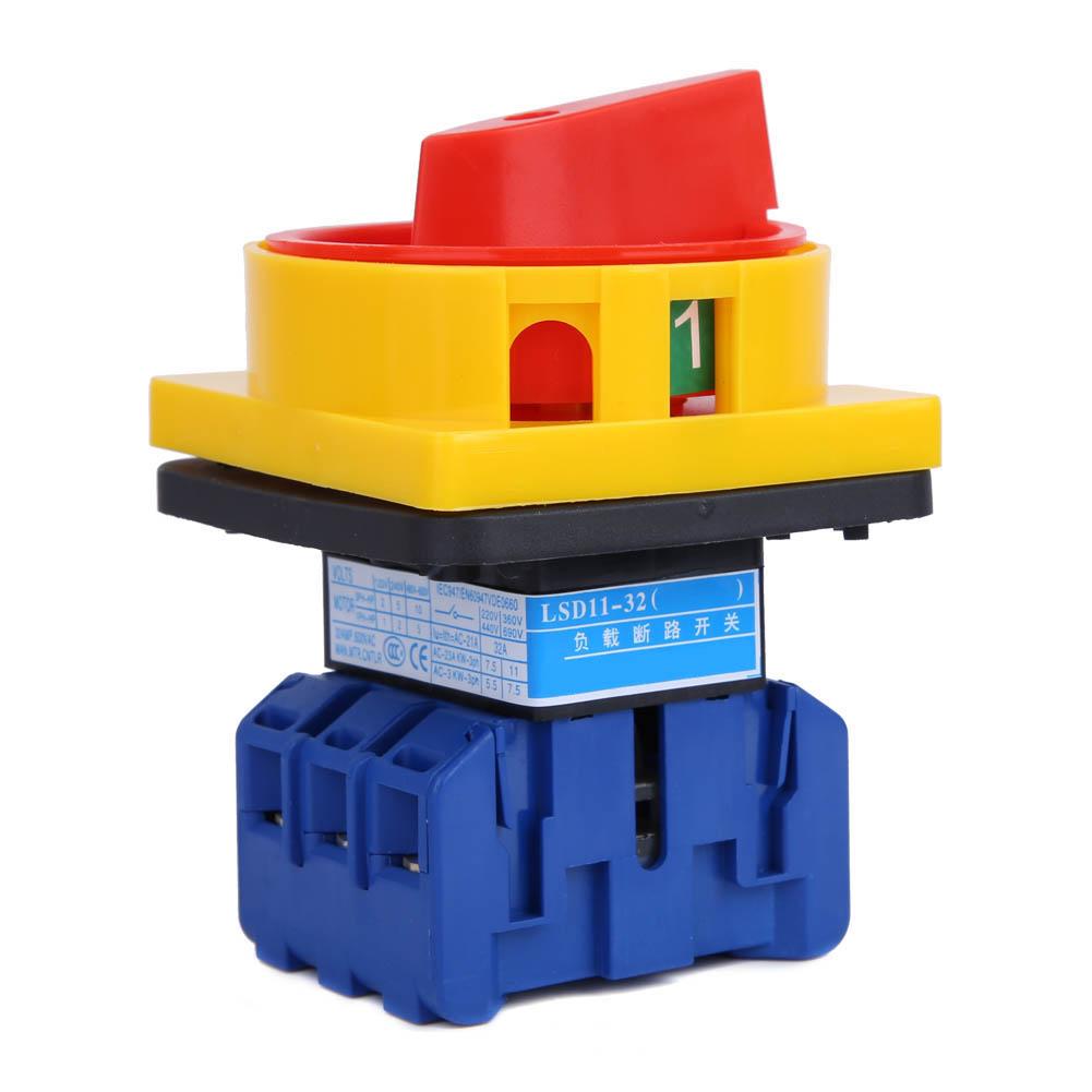 3P On off Power Cam Load Circuit Breaker Switch LSD11 32A for Controlling Main Circuits