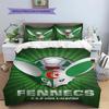 Algeria National Football Team Pattern Bedding,Quilt Set Quilt Cover Pillowcase Home Birthday Gift(1 * duvet cover + 2 * pillowcase, without core)