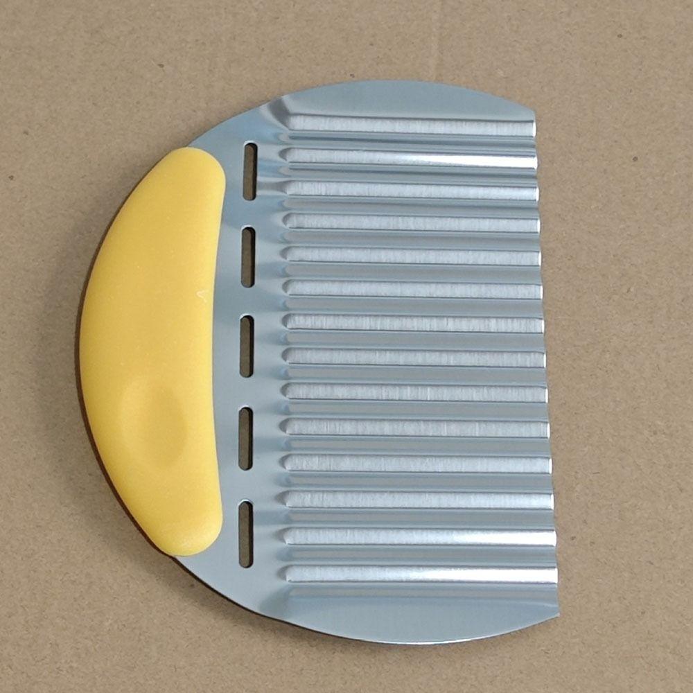 Ergonomic Handle French Fries Cutter Heavy Duty Vegetable Chopper Crinkle Cutter for Fruits
