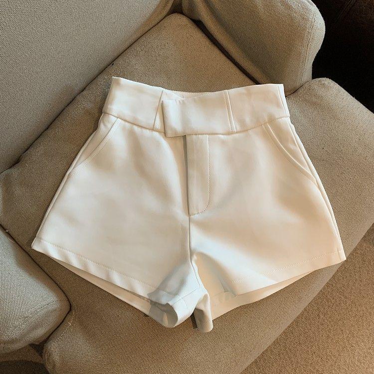 

Spicy Girl Women s High-Waist White A-Line Shorts - Summer 2025 Slimming Casual Hot Pants L [Recommended for 105-115 lbs]