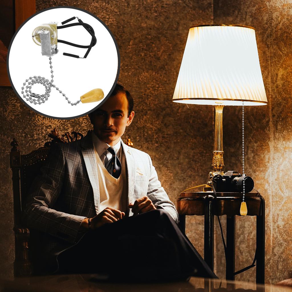 Comutator cu lanț de tragere pentru înlocuirea corpului de iluminat al lămpii, durabil, izolat, comutator cu șnur de tragere, baie, perete, pandantiv, lampă de masă