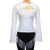 INS Trendy Double-Layer Collar Spring & Fall New Cut Out Fake Two-Piece Silm Slim Looking Micro-Pull Long Sleeves Women's T-shirt T-shirt