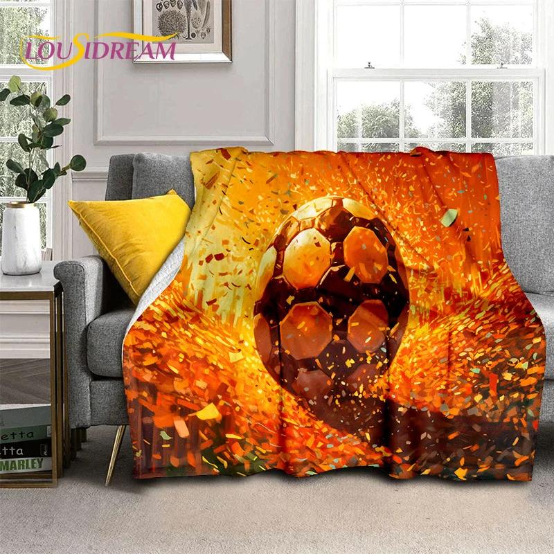 29 Stil Futbol Sahası Futbol Spor Karikatür Yumuşak Battaniye, Ev Yatak Odası Yatak Kanepe Seyahat Örtüsü Çocuk Hediyesi için Yumuşak Atma Battaniye