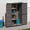 Garden Shed Gray 83 X 57 X 140 Cm Solid Pine Wood