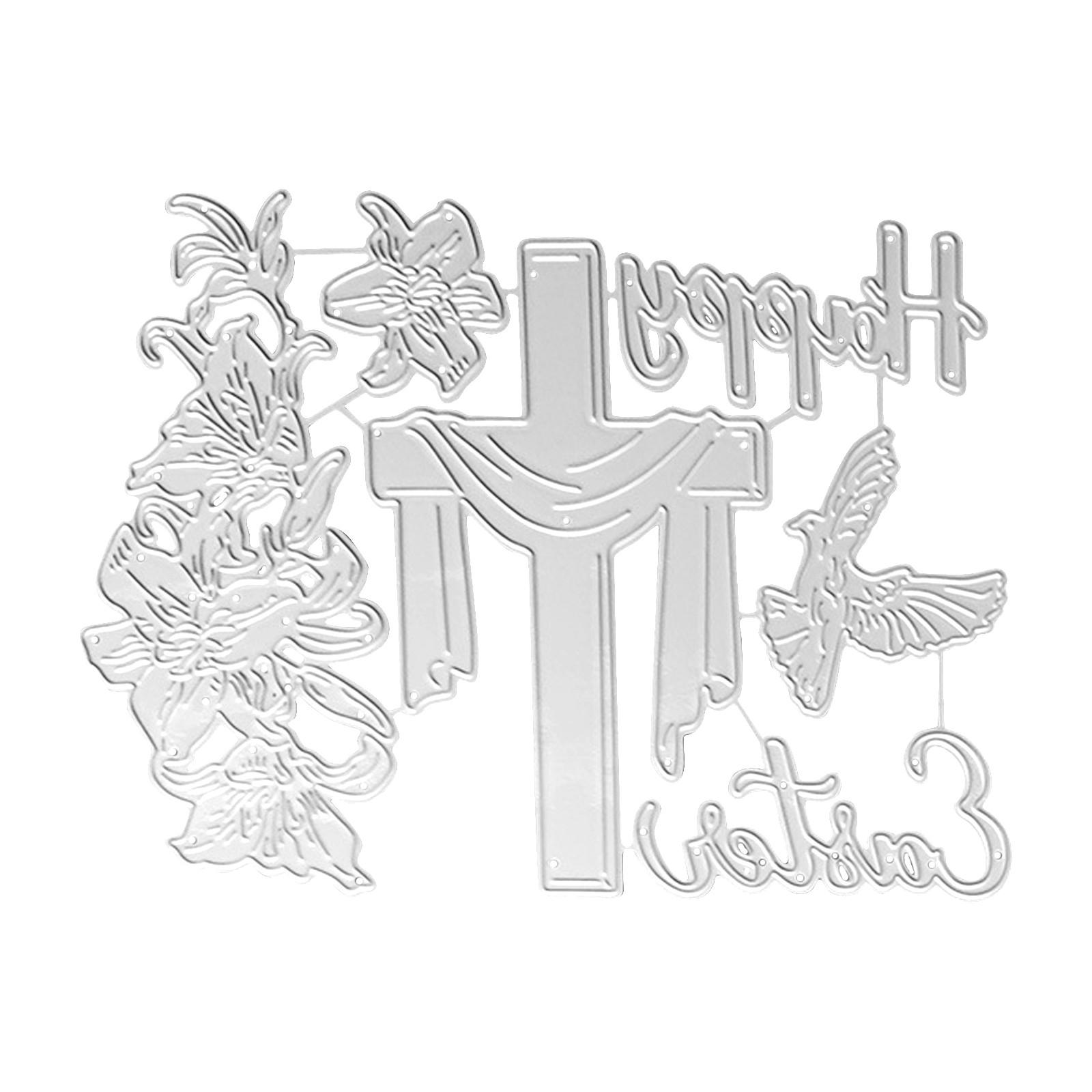 

Металлические штампы Вырубные формы Украшения для скрапбукинга Бумага для поделок Ножи Формы Дырокол Трафареты Штампы One Size серебряный