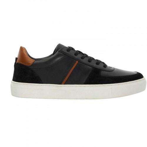 Dune London Mens Theron Leather Trainers