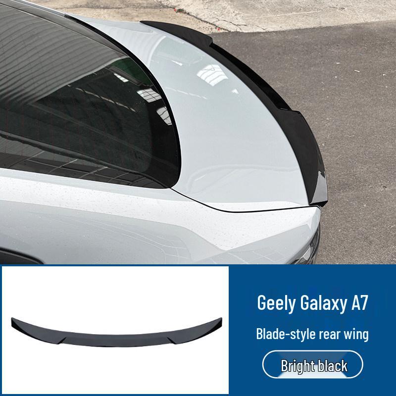 Geely Galaxy A7 Sport Blade Carbon Fiber No-Drill Rear Spoiler Gurney Flap