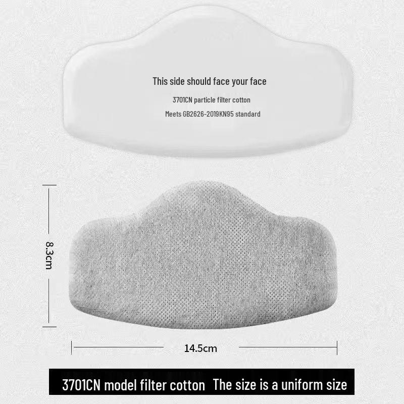3701CN Fünfschichtiger Partikelfilter Baumwolle für 3200 Staubmaske