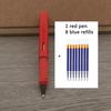 1Pc Ballpoint Pen + 8 Refills Black Blue Red Ink Gel Pen Bullet Tip 0.5mm Rollerball Pen School Office Supplies Stationery Pen