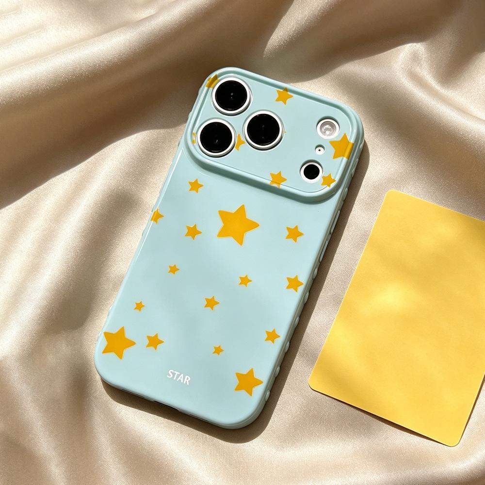 Pentagram Spot for Mobile Phone Case 17/16PR New Female iPhone15 Anti-drop Apple 17PM Creative INS