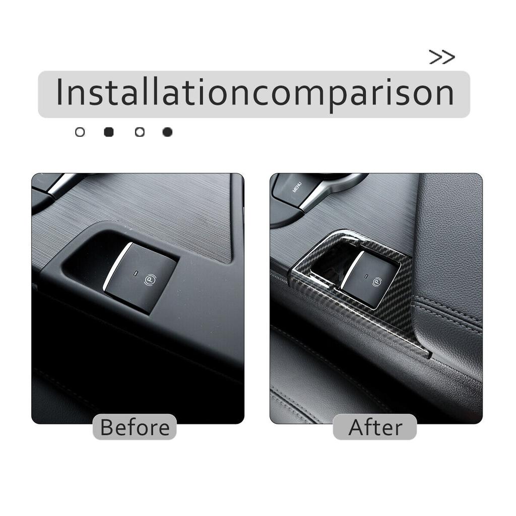 Carbon Fiber Electronic handbrake Cover Trim For Alfa Romeo Giulia 2017 2018
