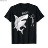 Boop Shark Meme Funny Shark Nose Boop Humor Tshirt For Men Women 100 Cotton T Shirts Short Sleeve Tops 04133