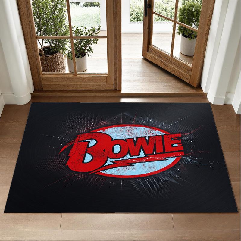 David Bowie Design Crystal Velvet Rug Soft Decorative Mat for Bedroom Entrance