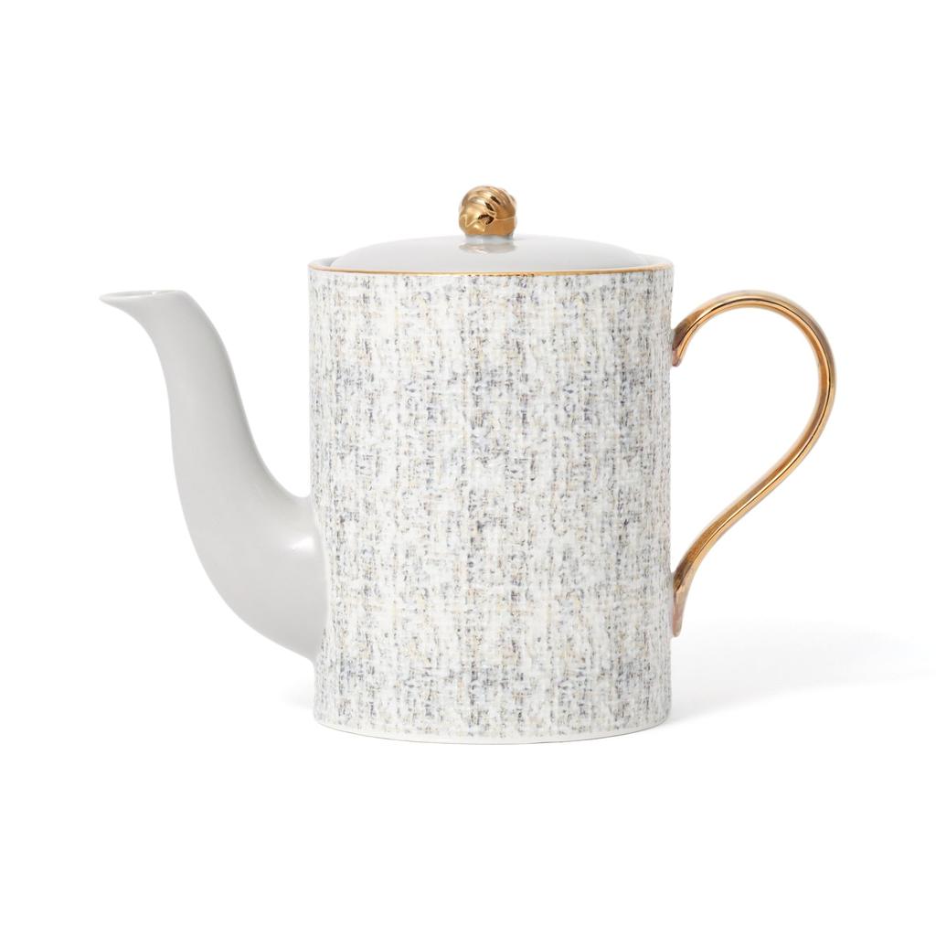 Francfranc Tweed Teapot, Grey