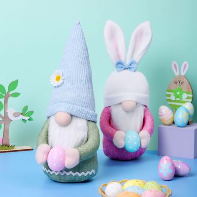 Osterhase, Karotte, Zwerg, gesichtslose Puppe, Dekoration, Heimdekoration