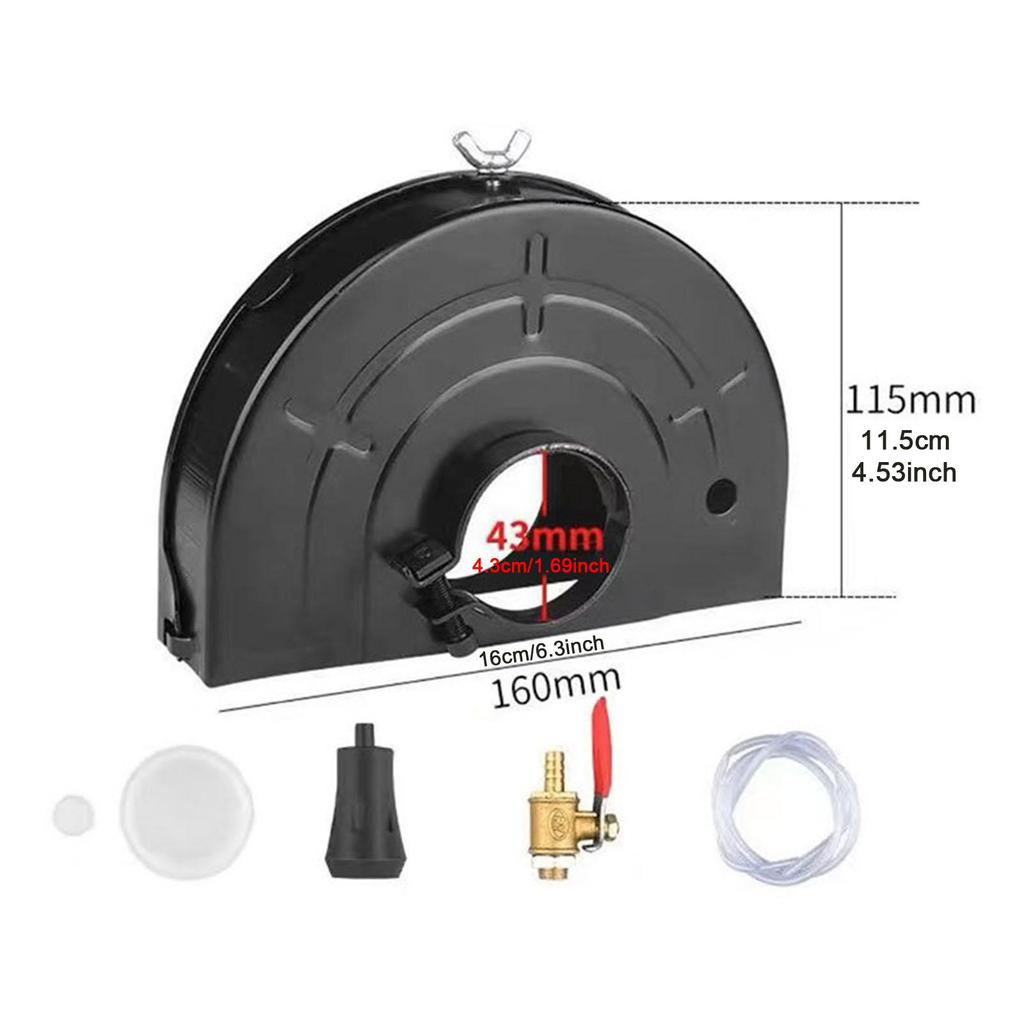 Grinders Guard Protective Cover Metal Dust Collector Grinding Spare Parts Sturdy Wheel Cover Universal Dust Collecting Guard Set