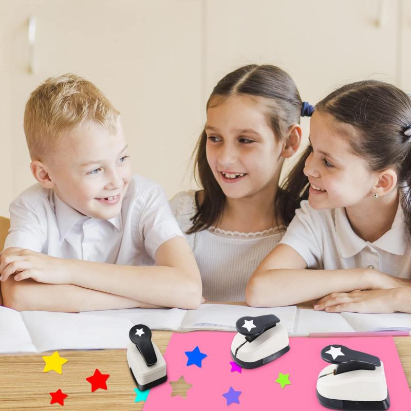 Bærbar stjerneformet DIY Craft Papir Puncher Kontorrekvisita Arbeidsbesparende stansemaskin