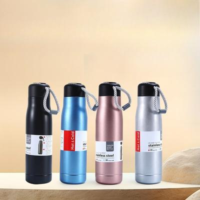 304 Edelstahl Thermosbecher große Kapazität mit Seil Ritterbecher Outdoor Bergsteigen Sport Wasserkocher Geschenk