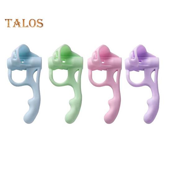 

4 шт. детский держатель для карандашей эргономичный дизайн ручка корректор карандаши практика письма силиконовые накладки на пальцы помощь при захвате ручки B