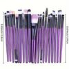 20Pcs/Set Cosmetic Foundation Makeup Brush Set Soft Fluffy Cosmetic Brushes Kit  for Cheeks Eye