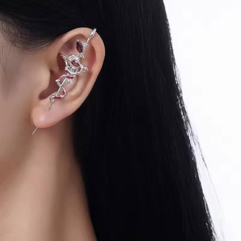 Fashionable Studs Earrings Cuff Earrings Statement Ear Jewelry Detailing Earrings Elegant Party Earrings for Party Daily