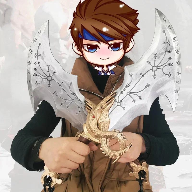 92cm Kratos Axe Katana God of War 4 Cosplay Prop Athena Leviathan Blade Sword Chaos Real Size Japanese Katana Samurai Sabre Toy